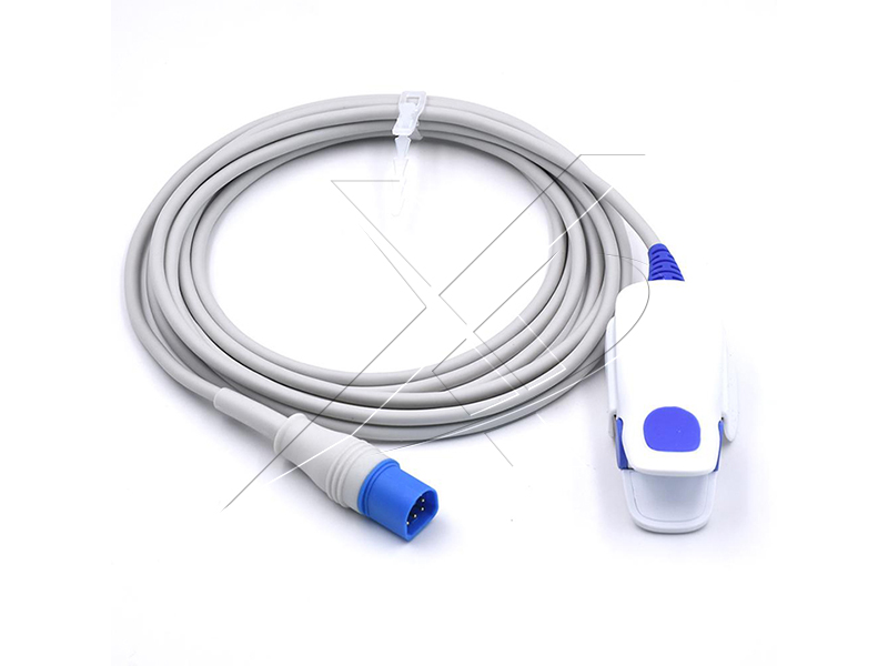 Compatible philips adults finger spo2 sensor ,hemicycle 8pin